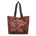 thumbnail image 5 of Wrangler Large Tote Bag for Women Designer Leopard Print Purse for Travel Work Gym, Pink, 5 of 7