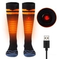thumbnail image 5 of Heated Socks for Men Women Rechargeable,Washable,USB Battery Heated Socks with 4 Heating Settings for Camping,Hiking,Hunting,Skiing,Walking,Fishing,Winter Sports Outdoors Foot Leg Warmers, 5 of 7