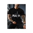 thumbnail image 1 of Stylish Faith Graphic Men's T-Shirt - Casual Short Sleeve Crew Neck Tee with Cross Print Design - Perfect Gift idea, 1 of 6
