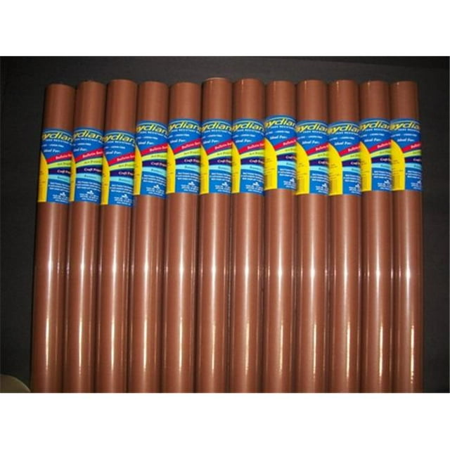 80126 RiteCo Raydiant RiteCo Raydiant Rouleaux d'Art Résistants à la Décoloration Brun Chaud 36 Po X 30 Pi Lot de 12