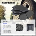 thumbnail image 3 of AutoShack Front & Rear Ceramic Brake Pad Set for Hyundai & Kia, Elantra 2007-2010 Sonata 2004-2008 Sportage 2005-2009 Tucson 2005-2009 Optima 2003-2010, FWD 4WD AWD L4 2.0L 2.4L V6 2.7L, 3 of 5