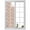 Light Beige, variant on Pink Beige Flowers Window Privacy Film, Spring Floral Elegant Pastoral Rustic Static Cling UV Sun Blocking Heat Control Window Tint Day and Night, Non-Adhesive One Way Privacy Cover 23.6''x59''