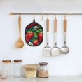 thumbnail image 5 of Pofeuu Strawberry2 Print Silicone Pot Mat Mitten With Hanging Loop Heat Resistant Oven Mitts Non-Slip Bbq Baking Smoking Potholders, 5 of 7