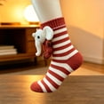 thumbnail image 3 of FAIOROI 3D Plush Animal Crew Socks for Women, Cute Cartoon Stuffed Toy Socks, Soft Cozy Knit Holiday Christmas Sock, 3 of 7