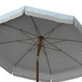 thumbnail image 5 of SAFAVIEH Copen 6.5' Beach Patio Umbrella, White/Light Blue, 5 of 6