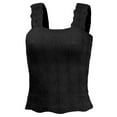 thumbnail image 5 of Wxolcjlv Womens Sports Bras Square Neck Ribbed Tank Tops Sleeveless Crop Tops Summer Clothes Full Coverage Vest Underwear Yoga Everyday Bra Size S-L, 5 of 5