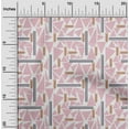 thumbnail image 1 of oneOone Cotton Poplin Fabric Triangle & Line Geometric Fabric Prints By Yard 56 Inch Wide, 1 of 4