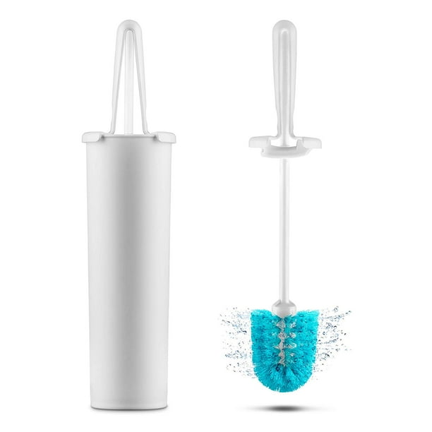 Dreamfarm SpindryHygienic Toilet Brush That Spins Dry (White & Blue