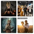 thumbnail image 5 of Jiibva Furry Fox Wolf Set with Mask Tail Paw Gloves for Anime Fancy Dress Accessories Halloween Christmas, 5 of 7