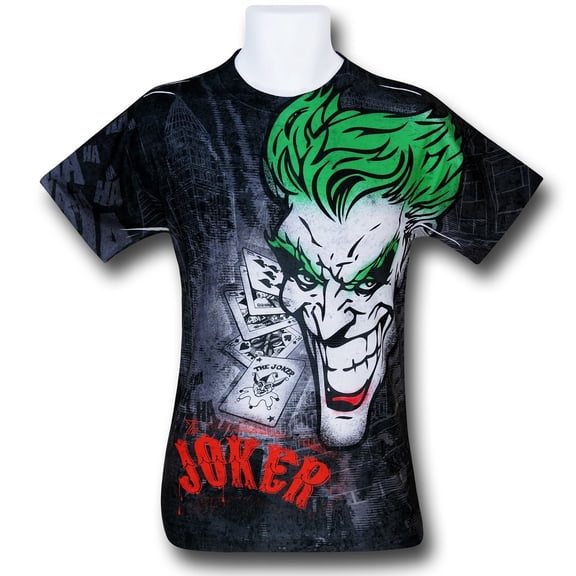 Joker Sprays the City Sublimated T-Shirt-Men's XLarge