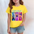 thumbnail image 2 of K pop Demon Chandail pour Filles, T-Shirt Graphique Mignon avec Dessin Animé, T-Shirt Tendance et Drôle, Chandail pour Enfants, Hauts Roses, Manches Courtes, Col Ras du Cou, 2 of 4