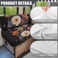 thumbnail image 6 of XYZCANDO Floral RV Dinette Cushions Comfortable Camper Accessories for Inside Bench Seat Cover Stretchable Couch Cover 2 Cushion Sofa Loveseat Slipcovers 1 Backrest Cover and 1 Bench Cover Black, 6 of 7