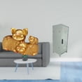 thumbnail image 2 of Figura de cerdo, estatua moderna de animal, escultura de resina para estantería, centro de mesa de entrada, mini armario, organizador del hogar, ahorr, 2 of 8