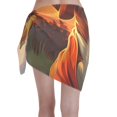 thumbnail image 2 of KLL Sunset Meditating Dog Print Women's Sarong Coverups Short Bathing Suit Wrap Skirt Beach Wrap Swimsuit Cover Ups, 2 of 6