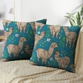 thumbnail image 3 of LALILO Throw Pillow Covers With Cute Doodle And Flowers Trendy Cushion Cover 18" x 18", 2 Pack, 3 of 6