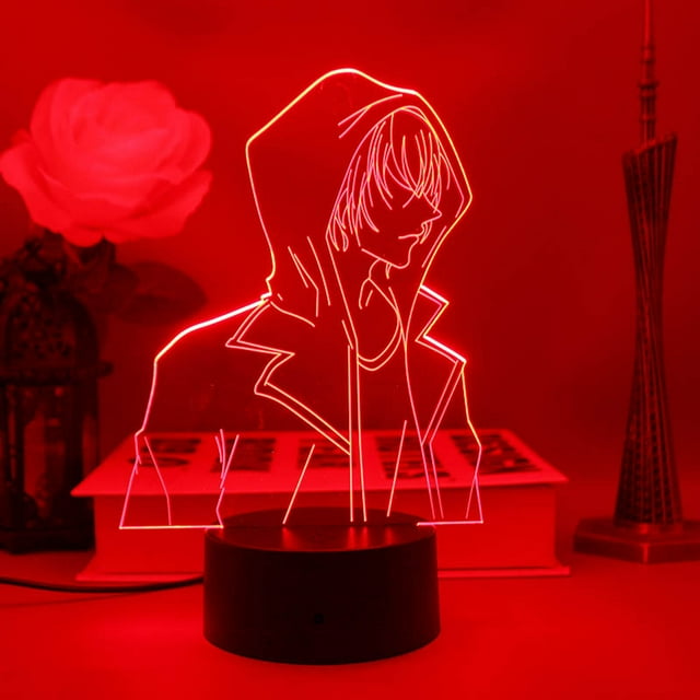Luz nocturna LED 3D LED, cambio de color del toroide del detective Conan Amuro