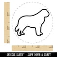 thumbnail image 2 of St Bernard Saint Dog Outline Self-Inking Rubber Stamp Ink Stamper - Black Ink - Small 3/4 Inch, 2 of 7