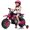 Pink, variant on TULILLO 12V Kids Ride On Motorcycle Dirt Bike with High/Low Speeds,Training Wheels, Spring Suspension, Orange