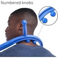 thumbnail image 3 of Body Back Buddy Elite Handheld Manual Massage Cane USA Made-Full Body Pressure & Trigger point massage tool for Deep Tissue Pain Relief -Dual Massage Hooks for Back, Shoulder, Neck (2.1 Blue), 3 of 8