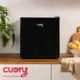 thumbnail image 5 of Frigobar Cuory refrigerador Portátil Mini congelador Compacto Una Puerta Acero Inoxidable 46 Litros 1.6 Pies negro, 5 of 5