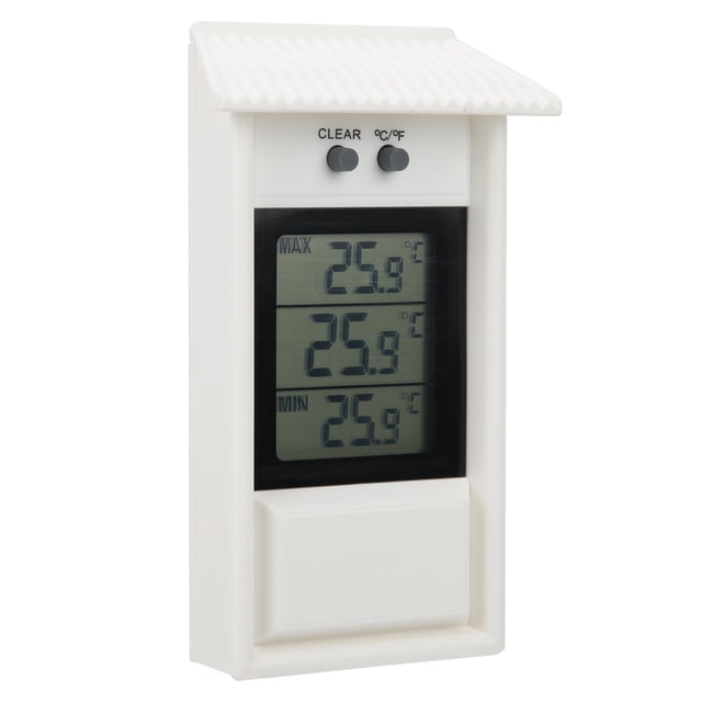 Outdoor Thermometer,Digital Thermometer Outdoor Garden Waterproof Thermometer Temperature Gauge Streamlined Design