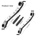 thumbnail image 3 of Hvac Service Wrench Tools,3/16” to 3/8” 5/16'' x 1/4''Air Conditioner Valve Ratchet Wrench with 2 Hexagon Bit Adapter Kit for Air Refrigeration Tools and Equipment Repair Tools Clearance, 3 of 7