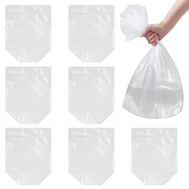 EeaseMX Bolsas de plástico transparente para alevines de pescado y camarones (10 unidades), espesadas y con oxígeno, para embalaje acuático (blancas, 48 x 75 x 12 cm)
