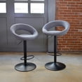 thumbnail image 3 of Banqueta AmeriHome Buffalo con Tapizado de Tela Gris, 3 of 4