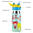 thumbnail image 3 of JJ Mikey Maizen Insulated Stainless Steel Water Bottle with Straw Vacuum Water Tumbler Reusable Leak Proof Cup, 3 of 8