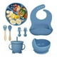 thumbnail image 1 of Platos De Silicona Babe Azul con Ventosas y Babero Ajustable para Bebés, 1 of 9