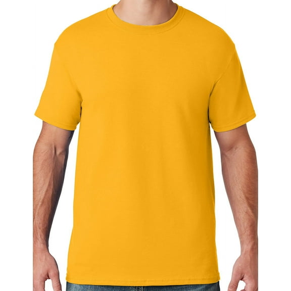 Mens Moisture-Wicking Cotton/Poly T-shirt, Small Gold