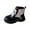 ZA-Black, variant on Splozh Fashion Boots for Girls Boys Girls Side Zipper Combat Ankle Boots Toddler/Little Kid/Big Kid White,US 2