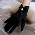 thumbnail image 2 of RUISINERY Satins Gloves Evening Gown Gloves with Pearls Decors Wedding Bride Gloves for Formal Occasion Stage Props Hand Gloves, 2 of 8