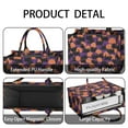 thumbnail image 4 of Large Capacity Tote Bag,Purple Halloween Black Cats and Pumpkins Handbag Fashion Luxury Tote Bag,15.7"x13"x 5.1" Inches,Laptop Compatible, 4 of 6