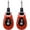Red/Black, variant on Xvive U2 Guitar Wireless System - Black