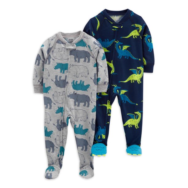 Carter's Child of Mine Baby Boy Pajamas, OnePiece, 2Pack, Sizes 12
