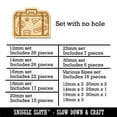 thumbnail image 2 of Travel Suitcase with Destination Stickers Wood Mini Charms Shapes DIY Craft Jewelry - No Hole - 12mm (26pcs), 2 of 7