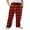 Blue, variant on KISSMODA Boys Casual Plaid Pants Loose Elastic Waist Long Trousers with Pockets
