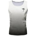 thumbnail image 2 of Razzly Men's Tank Tops Sleeveless Gradient Sports Shirt for Exercise Swimming Beach Fitness Training Casual Wear(Light Gray,L), 2 of 3