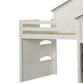 thumbnail image 5 of ACME Ratana Wood House-Shaped Loft Bed with Built-in Bookshelf in White & Gray, 5 of 8