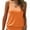 Orange, variant on Women V Neck Tank Tops Summer Ribbed Sleeveless Casual Tops Loose Fit Banded Bottom Shirts