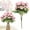 D, variant on Honglin 5 Heads Artificial Oss Rose Bouquet, Windproof Faux Flower for Autumn Wedding Home Decor Peach Pink