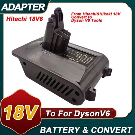 Adapter for Hita.chi for Hi.koki BSL1830 1860 18V Lithium Ion Battery Converter to Dy-son V6 Vacuum Cleaner