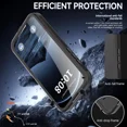 thumbnail image 2 of for iPhone 17 Pro Max Waterproof Case Compatible with MagSafe, Magnetic Waterproof Full Body IP68 Underwater Case Built-in Screen Protector Military Shockproof Phone Cover with Lanyard, 2 of 7