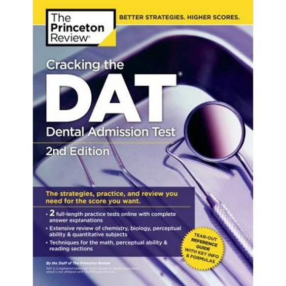 Pre-Owned Cracking the DAT (Dental Admission Test), 2nd Edition (Paperback 9781524758462) by The Princeton Review