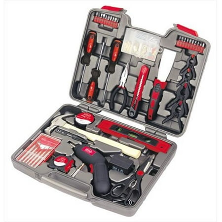 144 Piece Household Tool Kit with 4.8 Volt Cordless Screwdriver