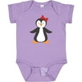 thumbnail image 3 of Inktastic Cute Penguin, Girl Penguin With Red Ribbon Boys or Girls Baby Bodysuit, 3 of 5