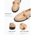 thumbnail image 2 of Womens Slip On Loafers T-Strap Closed Round Toe Flats Comfortable Work Business Dress Shoes, 2 of 3