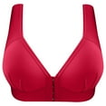 thumbnail image 3 of Women's Bra With Front Buckle Style And No Steel Ring Underwear Thin And Large Chest Small Side And Beautiful Back Bra Strapless Sports Bras for Women Women Bras plus Size Front Closure Sports Bra, 3 of 4