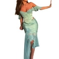 thumbnail image 2 of hirigin Women’s Two Piece Summer Outfits, Short Sleeve Corset Crop Tops and Long Skirt Set, 2 of 9